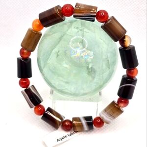 Agate Lulutong Banding Bracelet